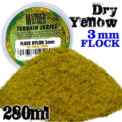Static Grass Flock Dry Yellow 3mm  280ml