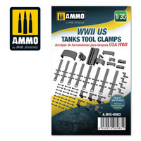 WWII US tanks tool clamps  1/35