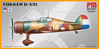 Fokker D-XXI with wheels  1/72