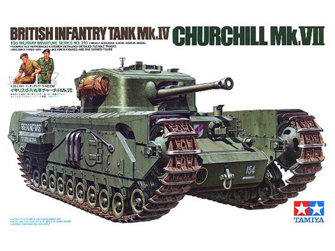 Churchill Mk.VII British Tank with 6 Figures	1/35