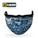 Ammo Navy Blue Camo Face Mask