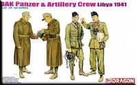 DAK Panzer & Artillery Crew Libya 1941  1/35