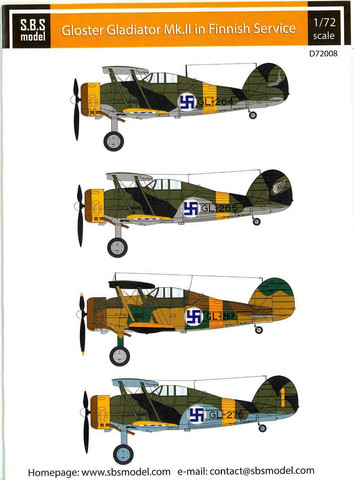 Gloster Gladiator Mk.II in Finnish Service  1/72