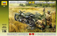 Soviet M-72 Motorcycle with 82mm Mortar
