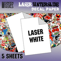 Waterslide Decal Paper A4 White (Laser) 5 sheets