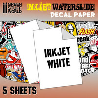 Waterslide Decal Paper A4 White (Inkjet) 5 sheets