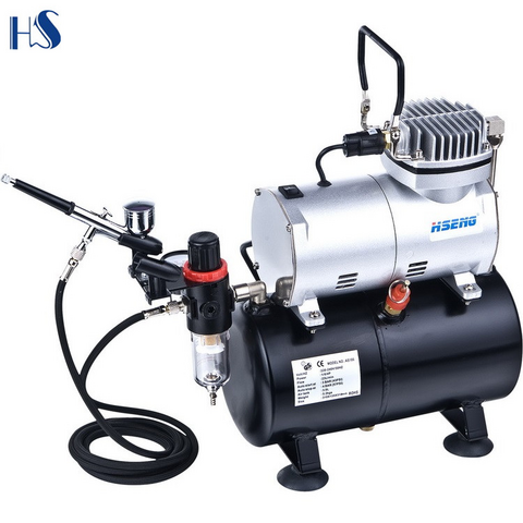 Compressor Kit with Double Action Airbrush