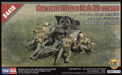 German Crew for 2cm FlaK 38    1/35