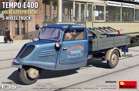 Tempo E400 Hochlader Pritsche 3-Wheel Truck   1/35