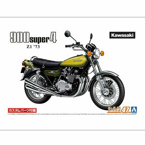 Kawasaki Z1 900 1973 with Custom Parts  1/12