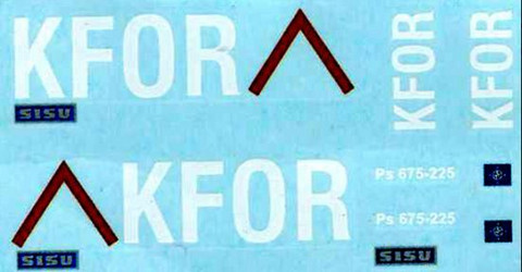 Pasi siirtokuva-arkki #36 Finnish KFOR