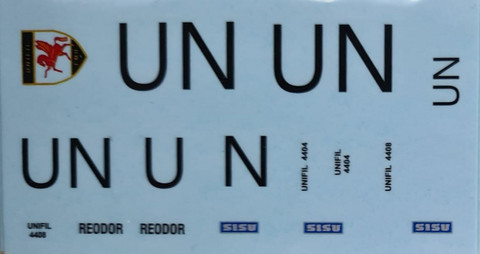 Pasi siirtokuva-arkki #17 Norwegian UN Unifil