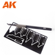 Photo Etched Saw Set ( 7 Steel Saw Blades and Handle)