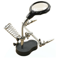 Helping Hand with Led Light+Tool Hodler+Magnifier