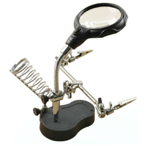 Helping Hand with Led Light+Tool Hodler+Magnifier