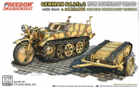 SdKfz 2 Kleines Kettenkraftrad with Cart and Goliath  1/16