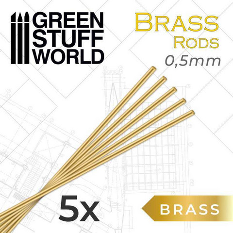 Round Brass Rods 0.5mm