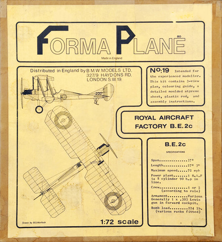 Royal Aircraft Factory B.E.2C (Vacu-Form Kit)  1/72