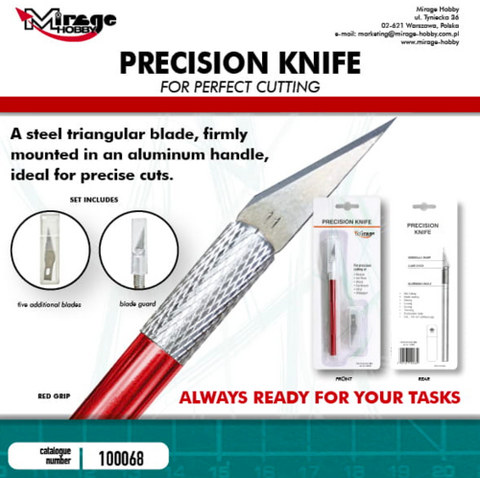 Precision Hobby Knife B+ 5 #11 Blades