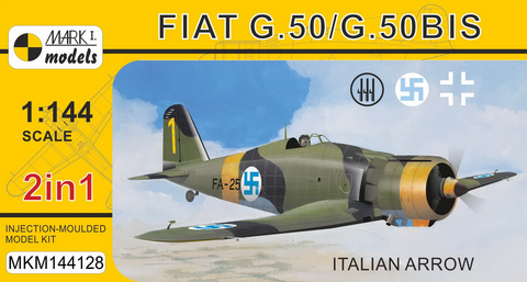 Fiat G.50/50bis Italian Arrow (Suomitunnukset)  1/144