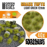 Grass Tufts XL 12mm Light Green