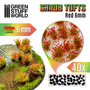 Red Flowers Shrub Tuft