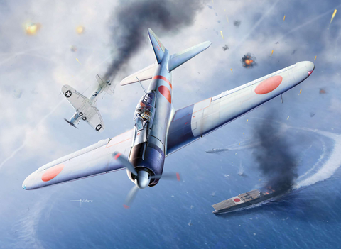 Mitsubishi A6M2b Zero Model 21, Battle of Midway  1/48