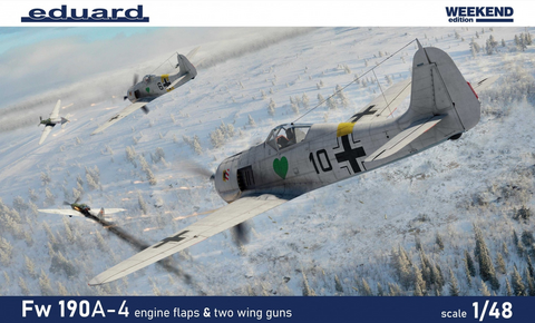 Focke Wulf Fw 190A-4 with Engine Flaps & 2-Gun Wings, Weekend Edition  1/48