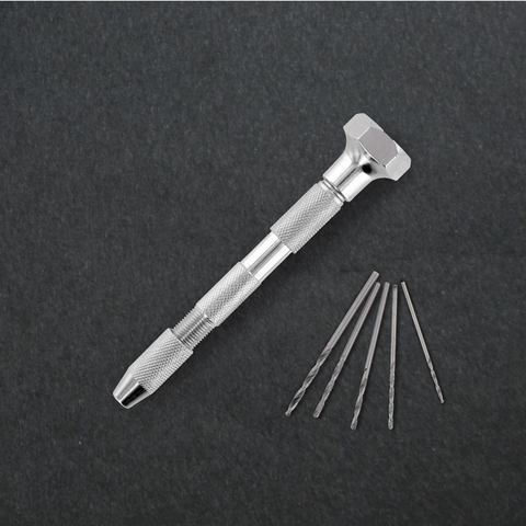Pin Vice with 5 Drill bits