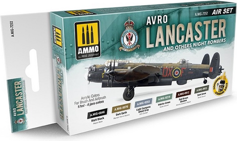 Avro Lancaster and Other Night Bombers Paint Set (Air)