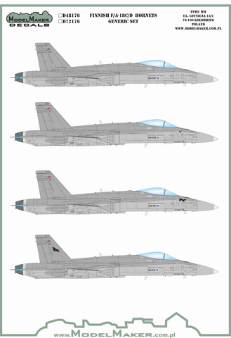 Finnish McDonnell-Douglas F/A-18C/D Hornets (Generic)  1/48