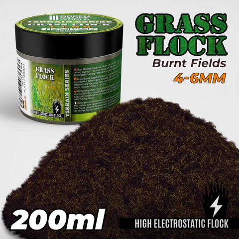 Static Grass Burnt Fields 4-6mm 200ml