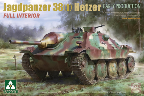 Jagdpanzer 38(t) Hetzer Early with Full Interior   1/35