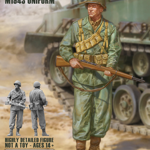 US Late WWII Infantry Soldier M43 Uniform	 1/16