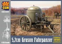 German 5.3cm Gruson Fahrpanzer  1/35