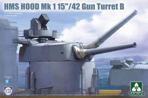 HMS Hood Mk.1 15”/42 Gun Turret B  1/72