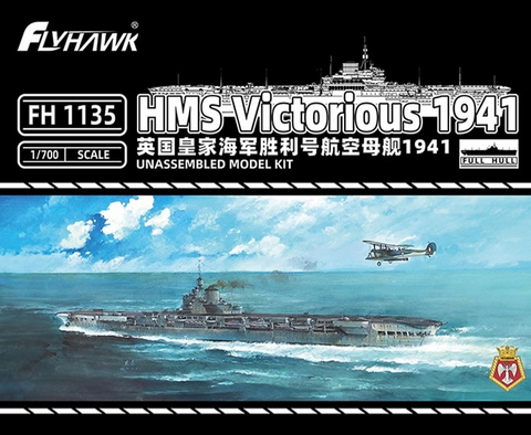 HMS Victorious 1941, British Aircraft Carrier  1/700