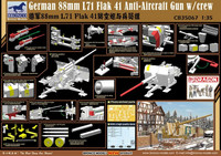 German 88mm L71 FlaK 41 Anti-Aircraft Gun with Crew 1/35