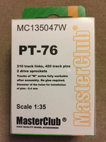 Tracks for PT-76 1/35 resin