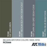 BELGIAN AIR FORCE COLORS 1950S-1970S