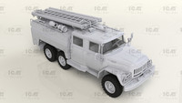 Chernobyl Fire Fighters (AC-40-137A Fire Truck & Four Figures & Diorama Base with Background  1/35