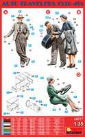 Auto Travelers 1930-1940s  1/35