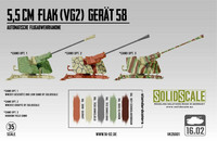 5.5cm Flak (VG2) Gerät 58 Autom. Flugabwehrkanone  1/35