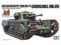 Churchill Mk.VII British Tank with 6 Figures	1/35