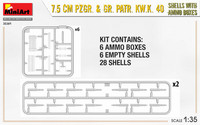 7.5cm Pzgr. & Gr.Patr.KwK 40 Shells with Ammo Boxes  1/35