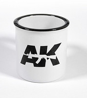 Mallarin kahvimuki AK (Valkoinen kuppi/musta logo) 290ml