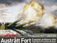 Austrått Fort, Coastal Artillery Site, Triple 28cm Turret   1/72