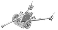 German 7.5cm Pak40  with 4 Figures