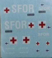 Pasi siirtokuva-arkki #49 Finnish SFOR ambulance