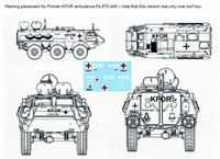 Pasi siirtokuva-arkki #21 Finnish KFOR ambulance